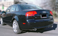 AWE Tuning Audi B7 A4 3.2L Touring Edition Dual Tip Exhaust - Diamond Black Tips