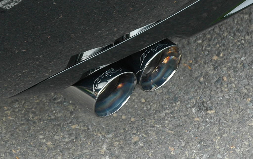 AWE Tuning Audi B7 A4 3.2L Track Edition Quad Tip Exhaust - Diamond Black Tips