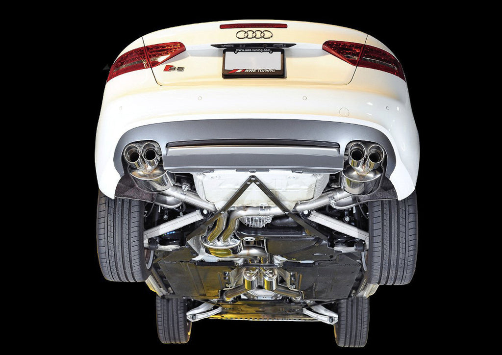 AWE Tuning B8 / B8.5 S5 Sportback Touring Edition Exhaust - Resonated - Chrome Silver Tips