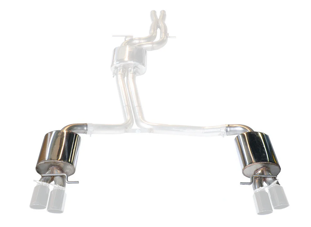 AWE Tuning 10-16 Audi S4 Quattro 3.0T (B8/8.5) Conversion Kit - Track to Touring (90mm Tips)