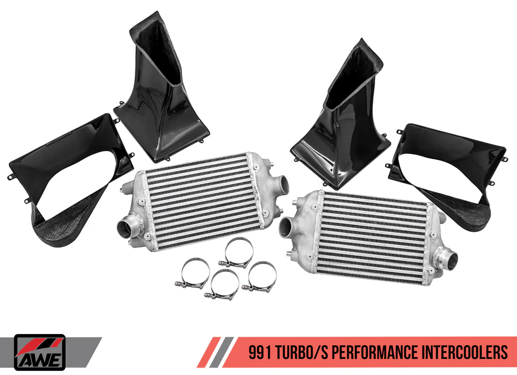 AWE Tuning Porsche 991 (991.2) Turbo/Turbo S Performance Intercooler Kit