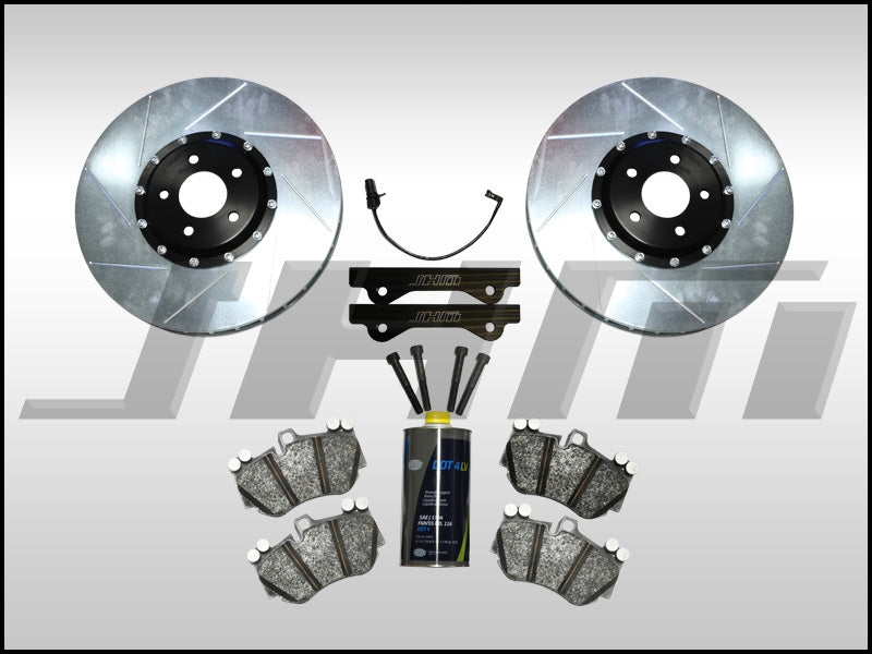 Front BBK (Big Brake Kit) JHM 382mm Porsche 19Z (Brembo 6-piston) for B9 A4-A5-S4-S5-Q5 - NO Calipers