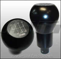 JHM Weighted Stainless Steel Shift Knob (Stainless Steel 5-speed Knurled & POWDERCOATED Clamp on Style) for Audi-VW B6