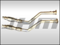 Exhaust - Downpipes - JHM B6-A4 and C5-A6 3.0L Stainless Steel, 2.5 inches w/ High-Flow Cats