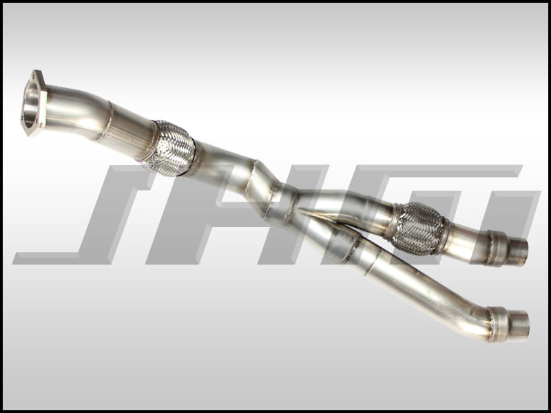 Exhaust - Downpipe-Y (JHM) 2.75" to 2.5" for B6-B7 S4 Cat-Back on B7-A4 2.0T Auto-Tip