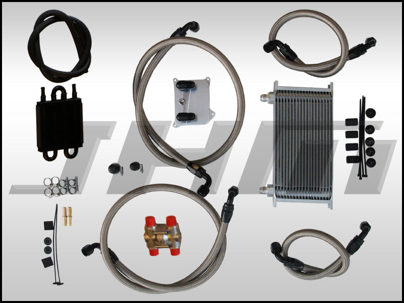 JHM Oil Cooler and Auxiliary Radiator Delete Kit for B6/B7 S4 and C5-allroad w chain 4.2L