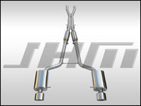 Exhaust - Cat-Back - JHM B7-RS4 Stainless Steel 2.75 Inch w X-Pipe