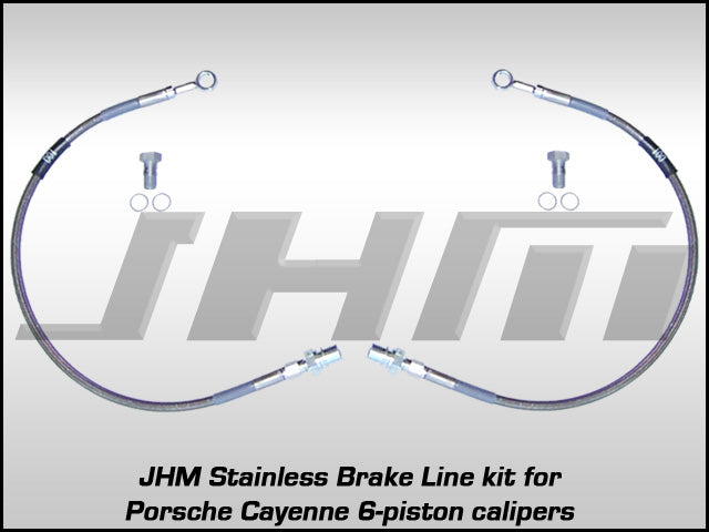 Front Stainless Brake Line Kit, Porsche Cayenne(Brembo 6-piston)
