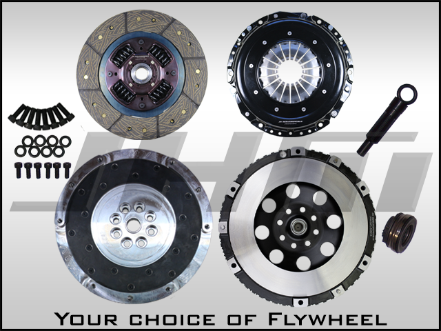 JHM R Series Lightweight Flywheel (Chrome-Moly Forged) and Clutch Combo for B5-S4, C5 A6-allroad w 2.7T