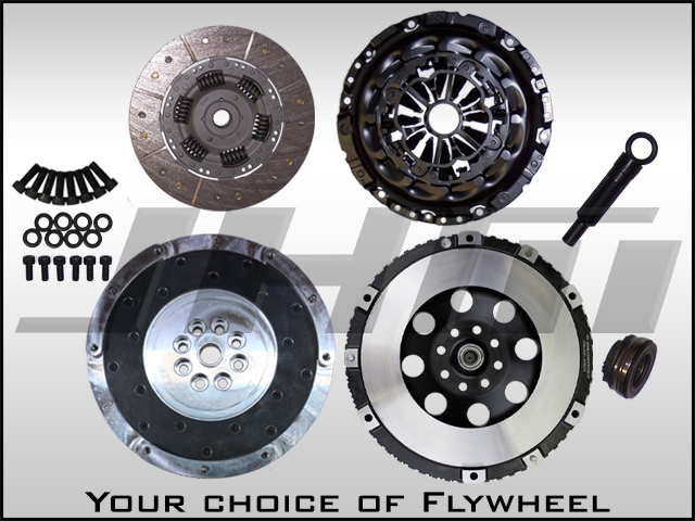 JHM Lightweight Flywheel (Aluminum) and Clutch Combo w B7 RS4 Pressure Plate for B5-S4 or C5-A6-allroad 2.7T