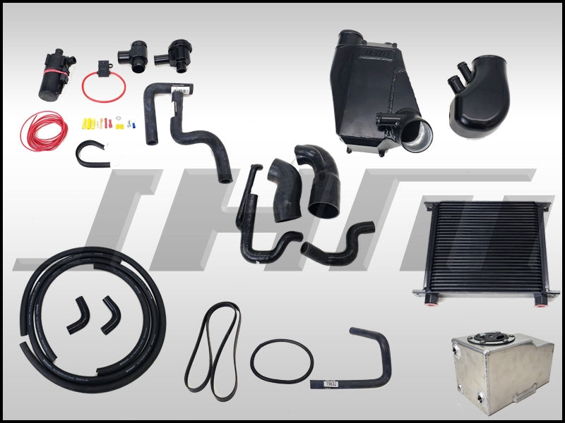 JHM Supercharger Kit for B6-B7 S4 and C5 allroad 40v, Stage 1+ Upgrade with complete air to water intercooler - requires battery relocation kit