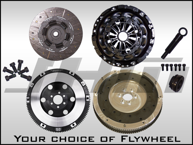 JHM Lightweight Flywheel (Aluminum) and Clutch Combo w B7 RS4 Pressure Plate for B7-A4 2.0T