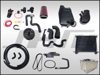 JHM Supercharger Kit for B7-RS4, Stage 1+ Upgrade with smaller pulley and complete air to water intercooler