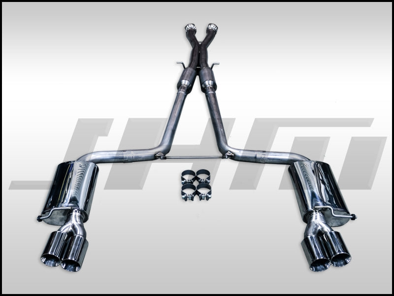 Exhaust - Cat-Back - JHM C6-S6 5.2L V10 FSI Stainless Steel 2.75 Inch w X-Pipe