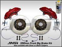 Front BBK (Big Brake Kit) JHM 350mm Cayenne (Brembo 6-piston) C5-A6-S6 4.2L w RED Calipers