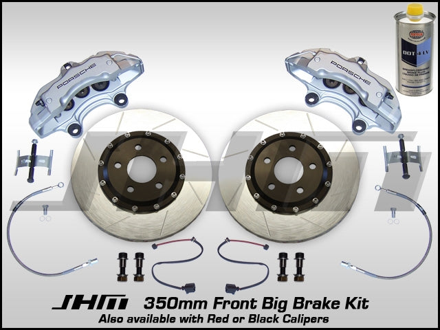 Front BBK (Big Brake Kit) JHM 350mm Cayenne (Brembo 6-piston) C5-A6-S6 4.2L w SILVER Calipers