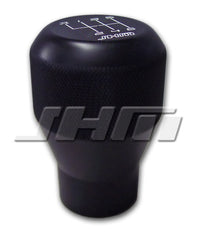 JHM Weighted Black Delrin Shift Knob (6-speed w White lettering - Screw on style) for Audi-VW B5-C5